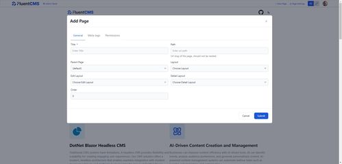 fluentcms 一个基于 .net 开源 现代化的内容管理系统